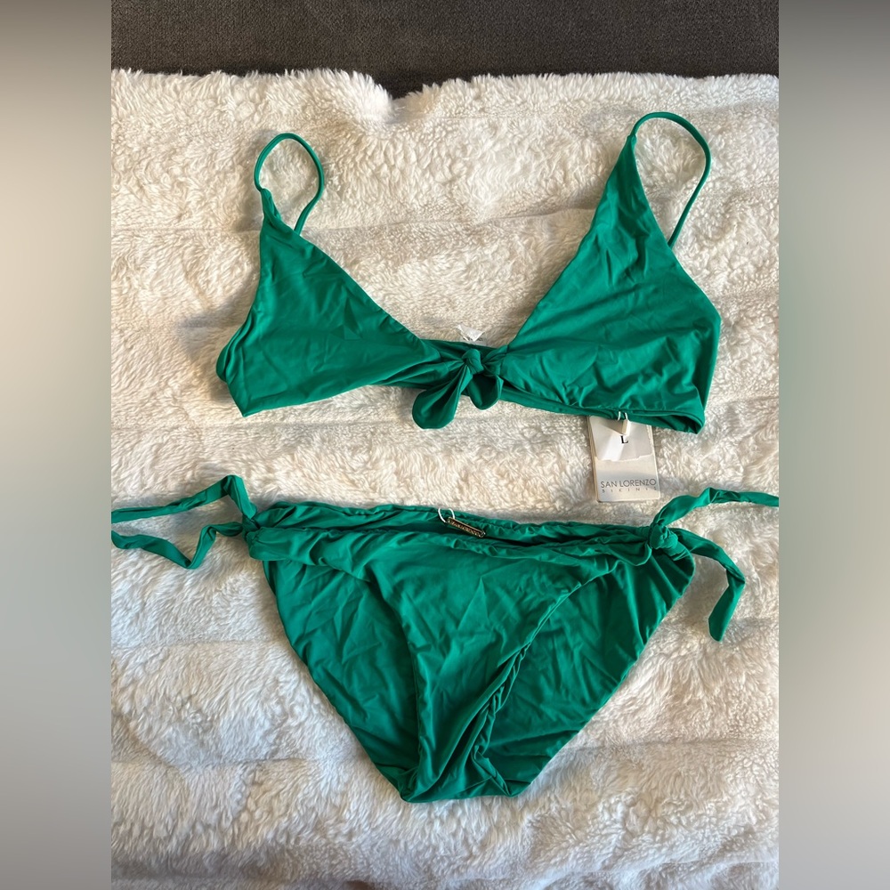 San Lorenzo green Bikini Set
